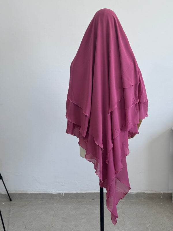 خمار جورجيت ثلاث طبقات